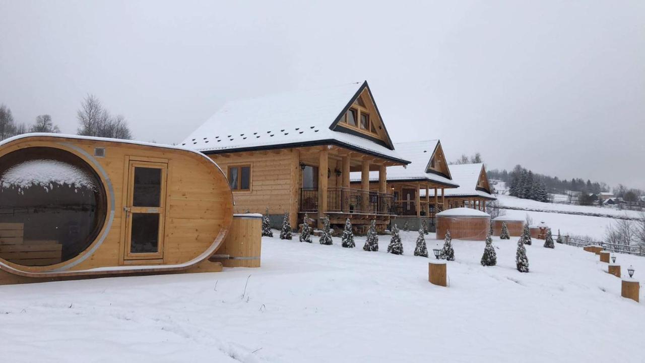 Domki Gorce Klikuszowa Sauna Jacuzzi Exterior foto