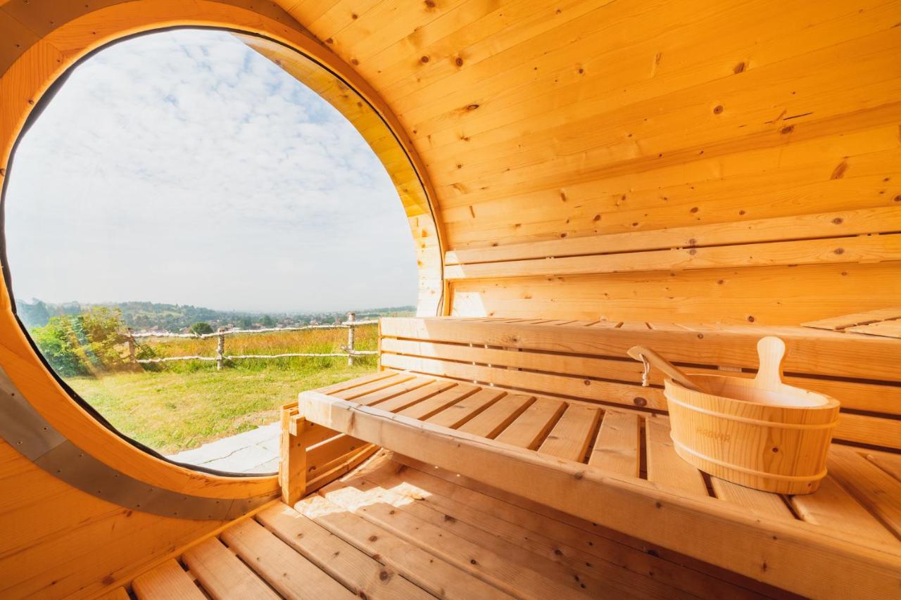 Domki Gorce Klikuszowa Sauna Jacuzzi Exterior foto